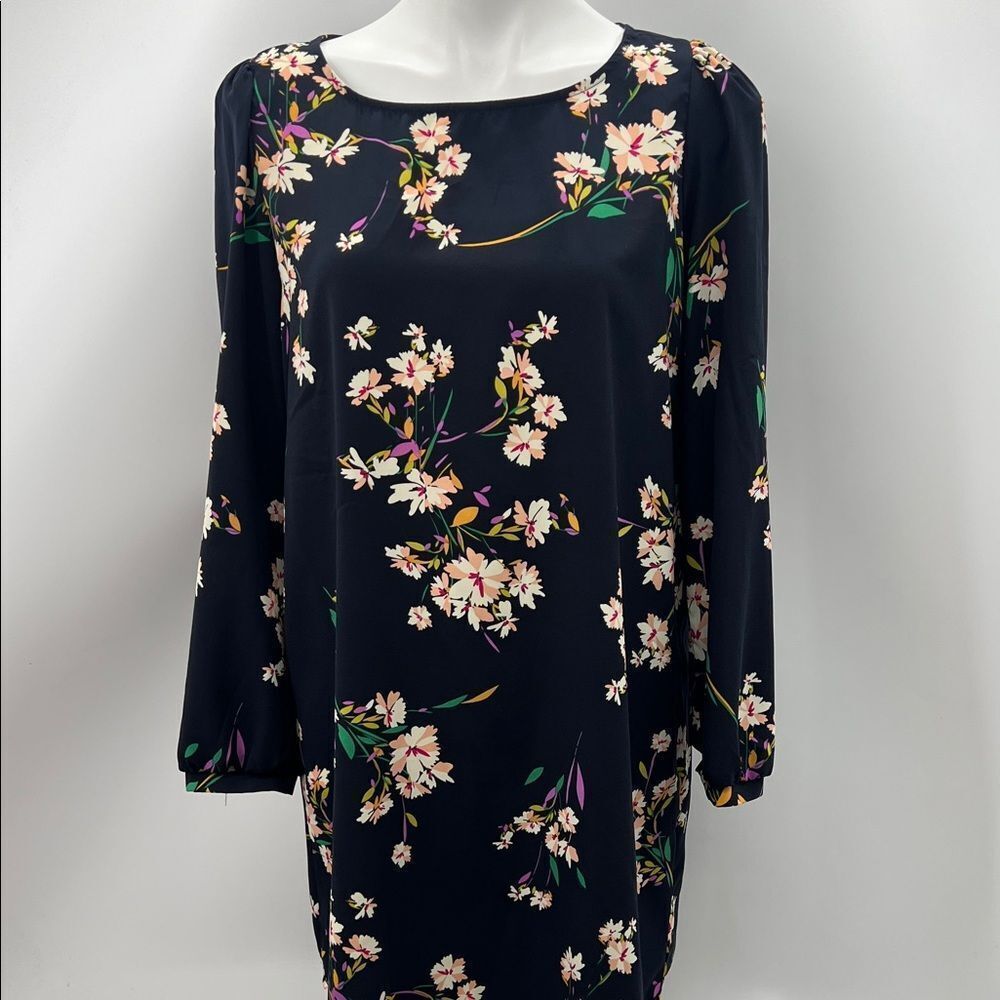 Lulu's Herbaceous Babe Navy Floral Shift Large Dress